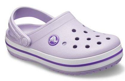 Сандалии детские Crocs Crocband Clog Lavender/Neon Purple - Фото 5 большая