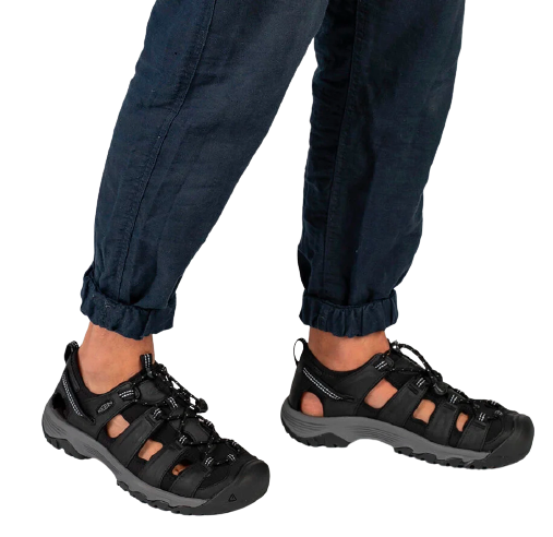 Сандалии мужские Keen Targhee III Sandal Grey/Black - Фото 5 большая