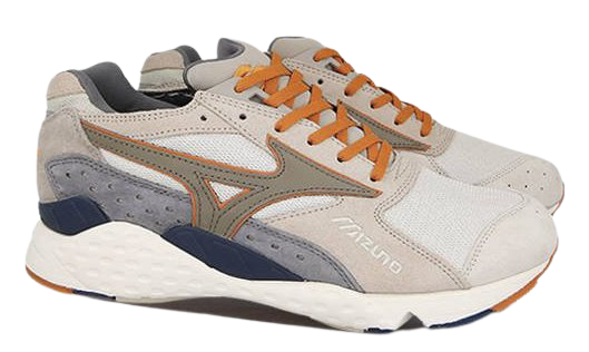 Кроссовки мужские Mizuno Mondo Control Premium Бел/Сер/Оранж - Фото 6 большая