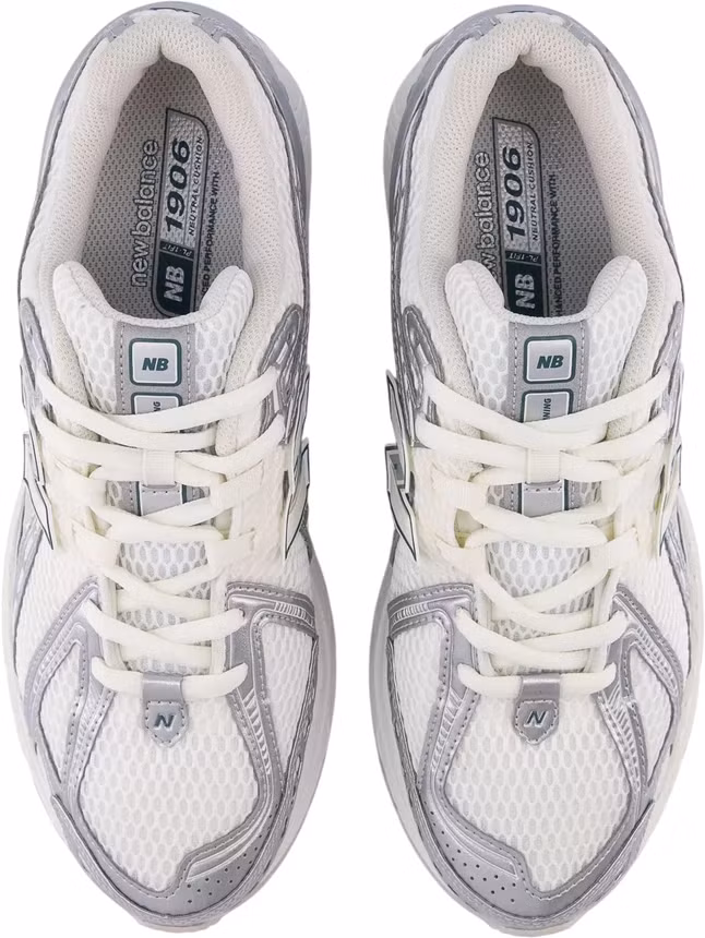 Кроссовки мужские New Balance 1906 Silver Metallic/Off White - Фото 6 малая