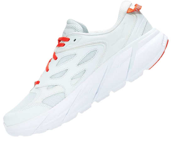 Кроссовки Hoka Clifton L Wan Blue/Mandarin Red - Фото 4 большая
