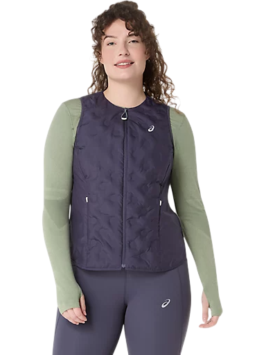 Жилет женский ASICS Nagino Run Padded Indigo Fog - Фото 2 большая