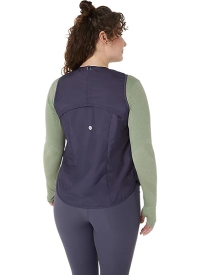 Жилет женский ASICS Nagino Run Padded Indigo Fog - Фото 3 большая