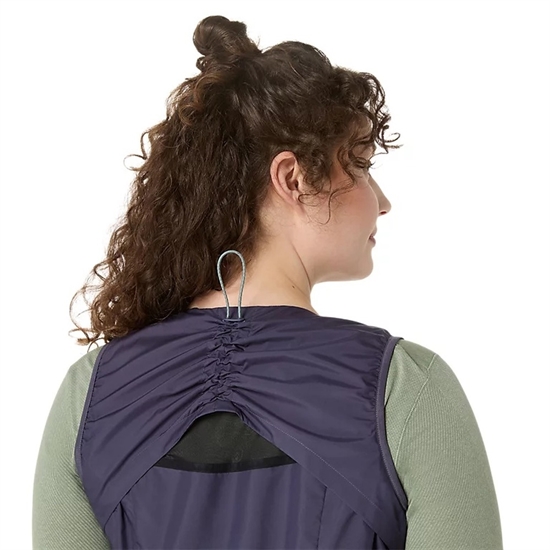 Жилет женский ASICS Nagino Run Padded Indigo Fog - Фото 6 большая