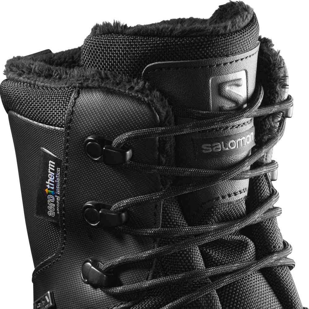 Ботинки мужские Salomon Toundra Pro CSWP Black/Black/Magnet - купить в магазине Спорт-Марафон с доставкой по России salomon shoes toundra pro cswp