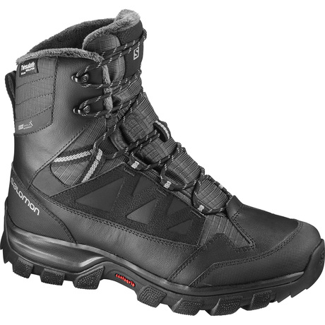 Ботинки мужские Salomon Chalten TS CSWP Black/Asphalt - Фото 1 большая