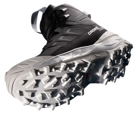 Ботинки мужские Salomon Crosstrak Powder WP Black/Black/White - Фото 7 большая