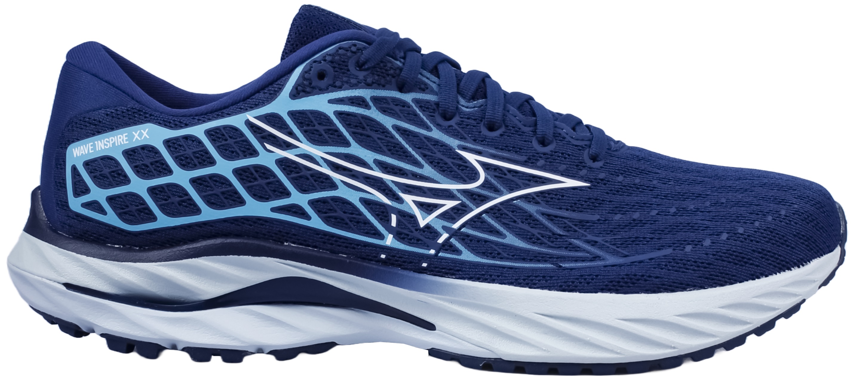 Кроссовки мужские Mizuno Wave Inspire 20 Estate Blue/White/River Blue ...
