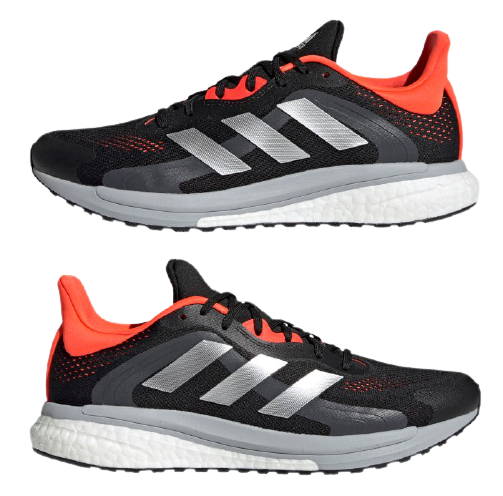 Кроссовки мужские Adidas Solar Glide 4 St Core Black/Grey Two/Solar Red - Фото 8 большая