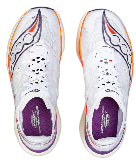 Кроссовки мужские Saucony Endorphin Elite White/Vizired - Фото 5 большая