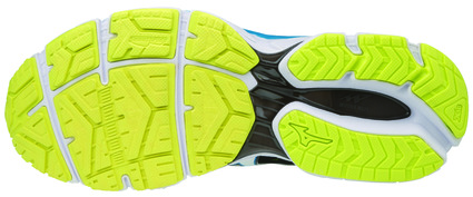 Кроссовки мужские Mizuno Wave Ultima 9 Black/White/Diva Blue - Фото 4 большая