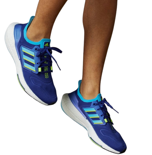 Кроссовки мужские Adidas Ultraboost 22 Legacy Indigo/Sky Rush/Solar Yellow - Фото 4 большая
