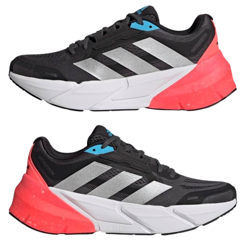 Кроссовки мужские Adidas Adistar Grey Six/Silver Metallic/Turbo - Фото 7 большая
