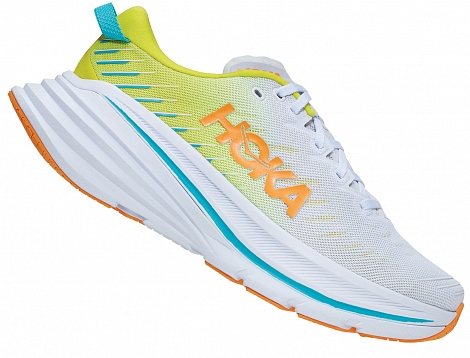 Кроссовки мужские Hoka Bondi X White/Evening Primrose - Фото 2 большая