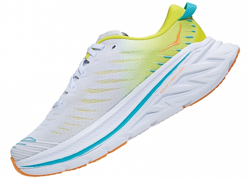 Кроссовки мужские Hoka Bondi X White/Evening Primrose - Фото 4 большая