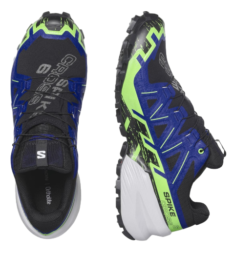 Кроссовки Salomon Spikecross 6 Gtx Black/Surf The Web/Green Gecko - Фото 3 большая