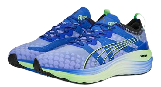 Кроссовки мужские Puma ForeverRun Nitro Royal Sapphire/Fizzy Lime - Фото 3 большая