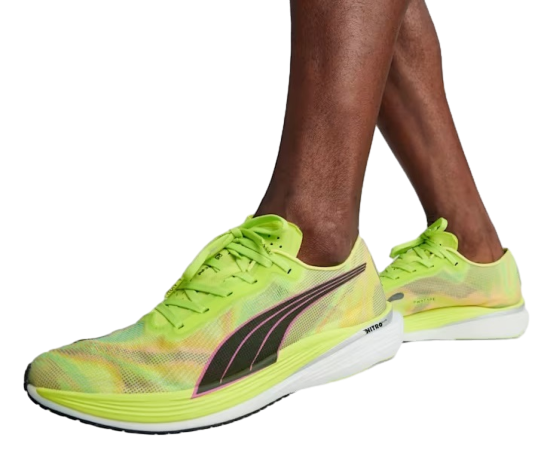 Кроссовки мужские Puma Deviate Nitro Elite 2 Lime Pow/Black/Poison Pink - Фото 6 большая