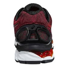 Кроссовки мужские ASICS GEL-NIMBUS 17 черный/ оранжевый/ темно-красный - Фото 3 большая