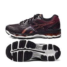 Кроссовки мужские ASICS GEL-NIMBUS 17 черный/ оранжевый/ темно-красный - Фото 8 большая