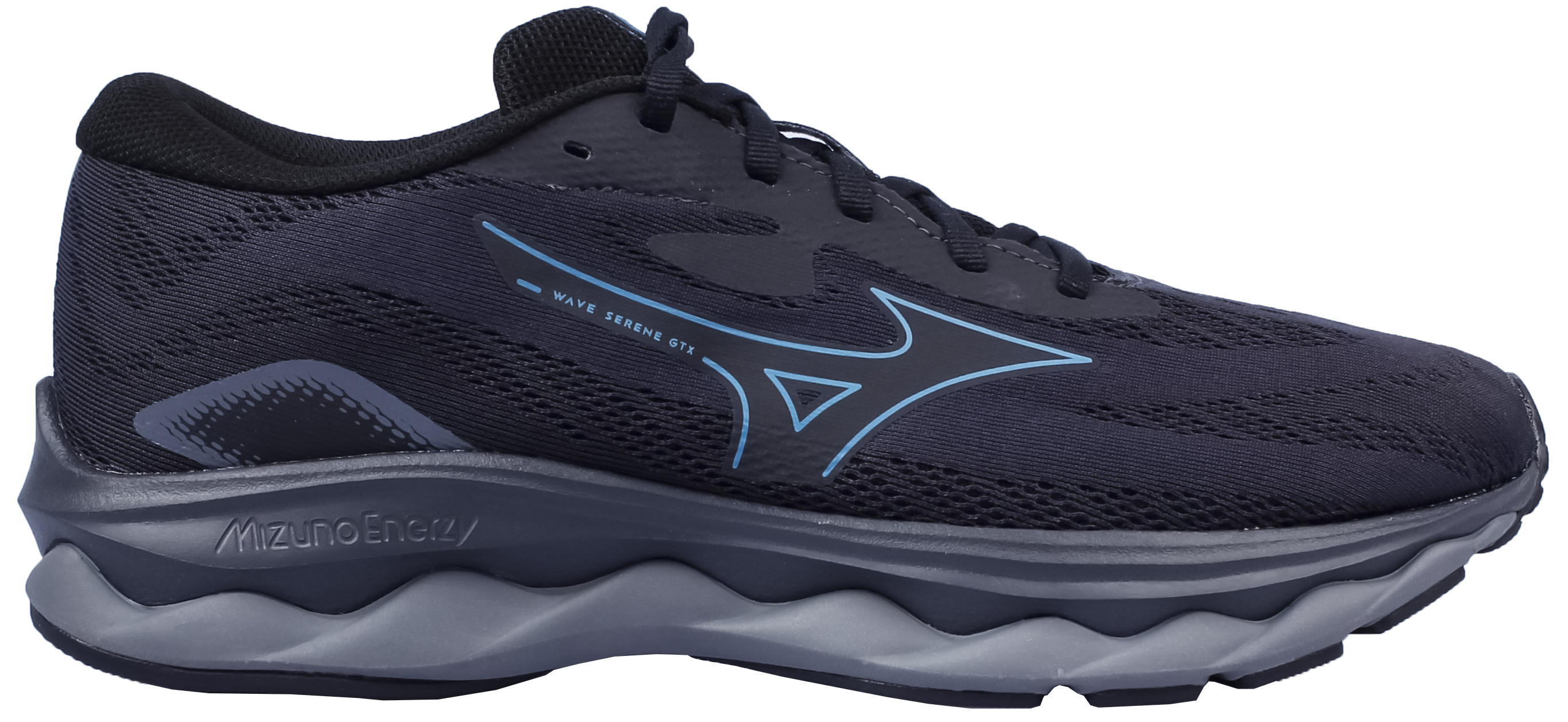 Кроссовки мужские Mizuno Wave Serene Gtx Ebony/Crystal Teal/Black