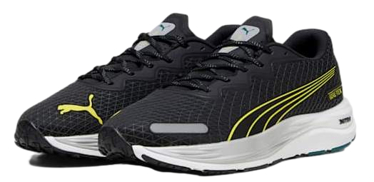 Кроссовки мужские Puma Vel Nitro 2 Gtx Puma Black/Malachite/Yellow Burst - Фото 4 большая