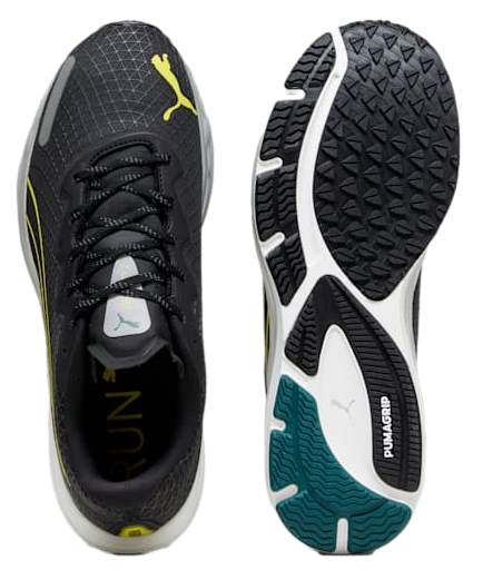 Кроссовки мужские Puma Vel Nitro 2 Gtx Puma Black/Malachite/Yellow Burst - Фото 5 большая