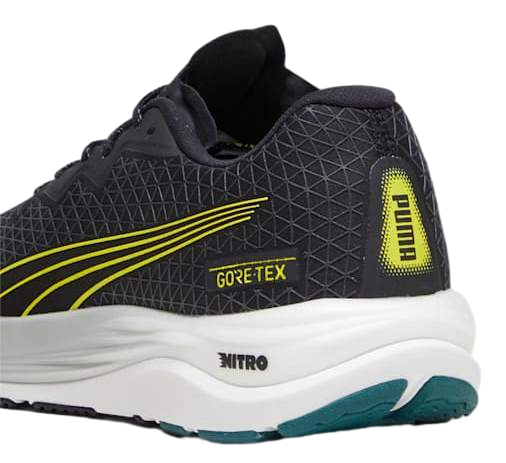 Кроссовки мужские Puma Vel Nitro 2 Gtx Puma Black/Malachite/Yellow Burst - Фото 6 большая