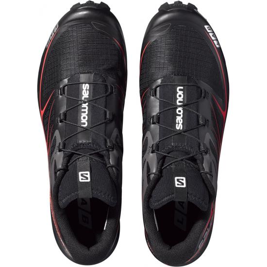 Кроссовки мужские Salomon S-Lab Speed Black/Red - Фото 2 большая