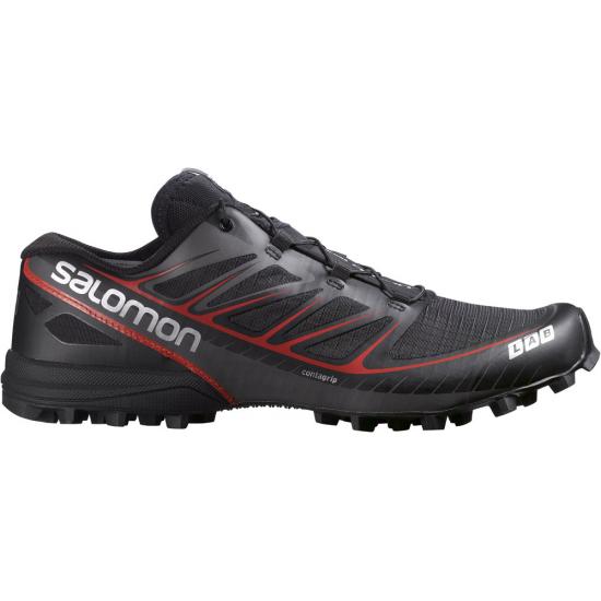 Кроссовки мужские Salomon S-Lab Speed Black/Red - Фото 4 большая