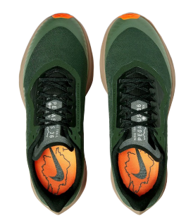 Кроссовки мужские Nike Zoom Pegasus 36 Trail GTX Galactic Jade/Black/Juniper Fog-Khaki - Фото 5 большая