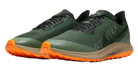 Кроссовки мужские Nike Zoom Pegasus 36 Trail GTX Galactic Jade/Black/Juniper Fog-Khaki - Фото 6 большая