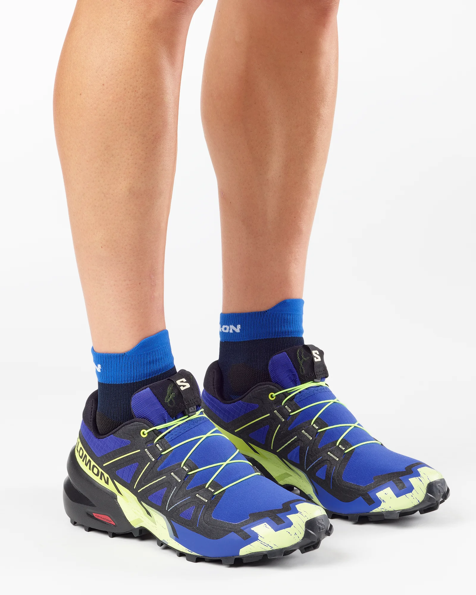Кроссовки мужские Salomon Speedcross 6 Bluing/Black/Acid Lime - Фото 7 малая