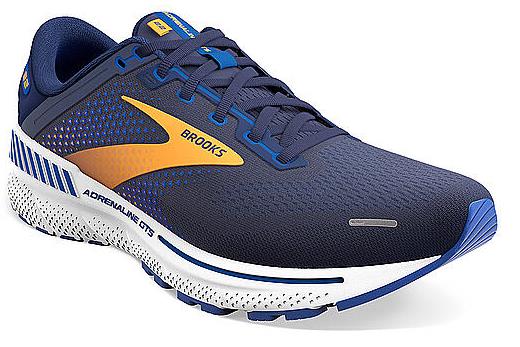 Кроссовки мужские Brooks Adrenaline GTS 22 Peacoat/Orange/White - Фото 4 большая