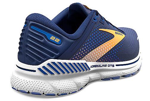 Кроссовки мужские Brooks Adrenaline GTS 22 Peacoat/Orange/White - Фото 5 большая