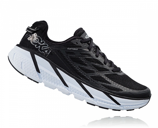 Кроссовки мужские Hoka Clifton 3 Black/Anthracite - Фото 3 большая