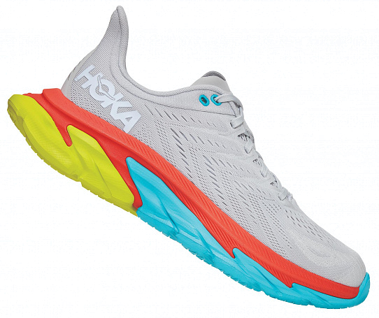 Кроссовки мужские Hoka Clifton Edge Lunar Rock/White - Фото 2 большая