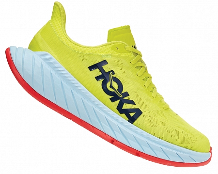Кроссовки мужские Hoka Carbon X 2 Evening Primrose/Fiesta - Фото 2 большая