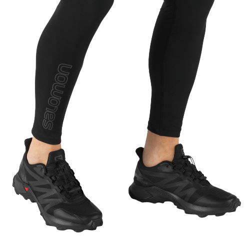 Кроссовки мужские Salomon Supercross Black/Black/Black - Фото 3 большая