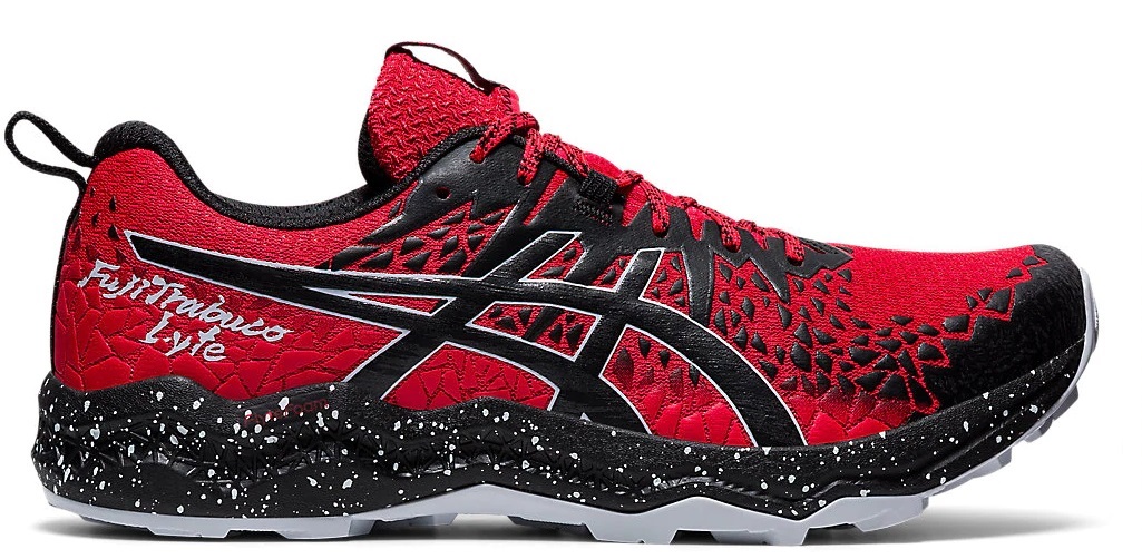 red black asics