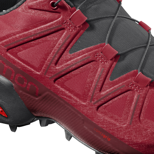 Кроссовки мужские Salomon Speedcross 5 Barbados Cherry/Black - Фото 4 большая