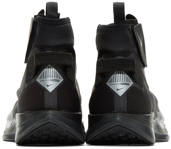 Кроссовки мужские Nike Zoom Pegasus Turbo Shield Wp Black/Metallic Silver/Black - Фото 4 большая