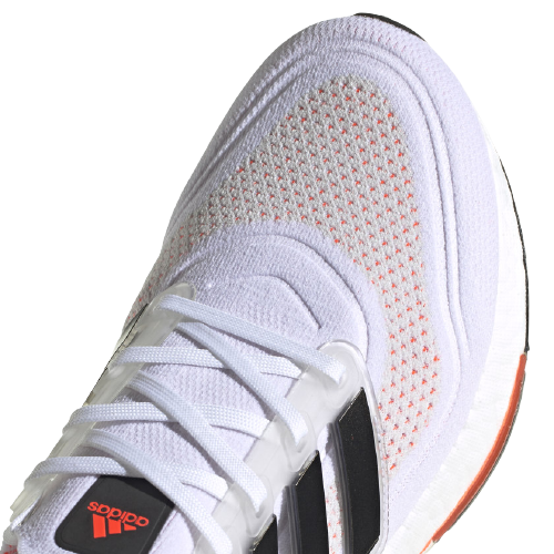 Кроссовки мужские Adidas Ultraboost 21 White/Core Black/Solar Red - Фото 9 большая