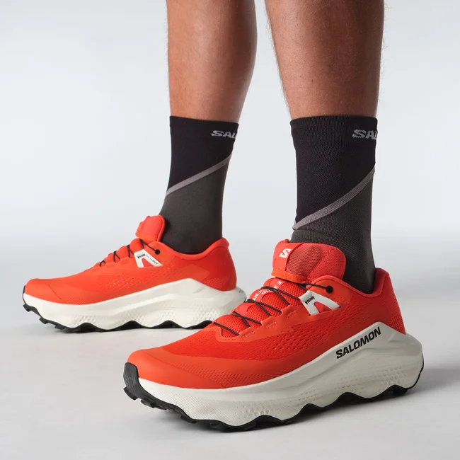 Кроссовки мужские Salomon Ultra Glide 3 Cherry Tomato/Vanila/Black - Фото 4 малая
