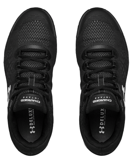 Кроссовки мужские Under Armour Charged Intake 4 Black/White - Фото 3 большая