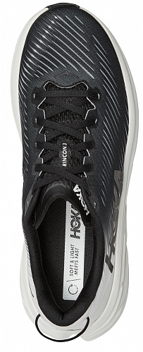 Кроссовки мужские Hoka Rincon 3 Black/White - Фото 5 большая