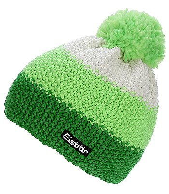 Шапка Eisbar Star Neon Pompon MU Electric/Lightgreen/White - Фото 1 большая