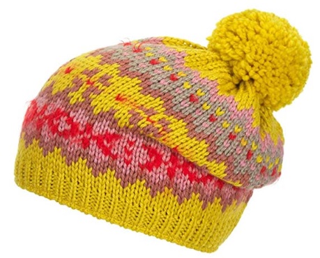 Шапка детская Eisbar Wentje Pompon MU Yellow/Red/Violet - Фото 1 большая