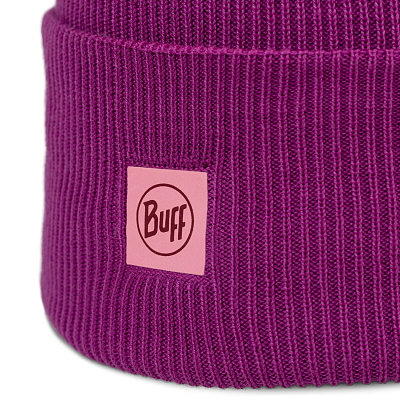 Шапка Buff Crossknit Solid Orchid - Фото 2 большая