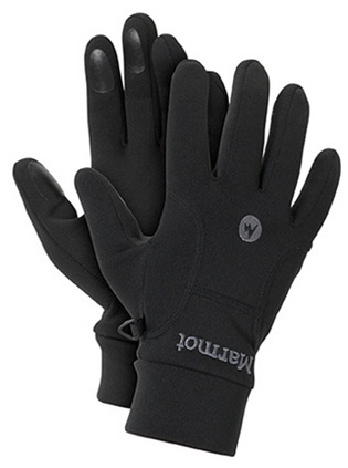 Перчатки мужские Marmot Power Stretch Black - Фото 1 большая